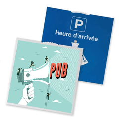 Disque de stationnement européen personnalisé